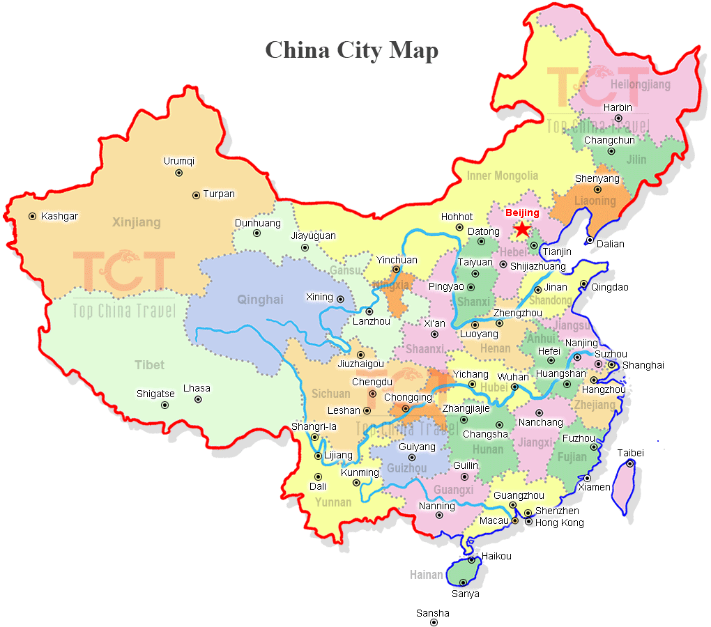 china city map