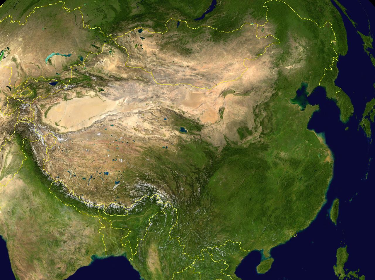 China Satellite Map