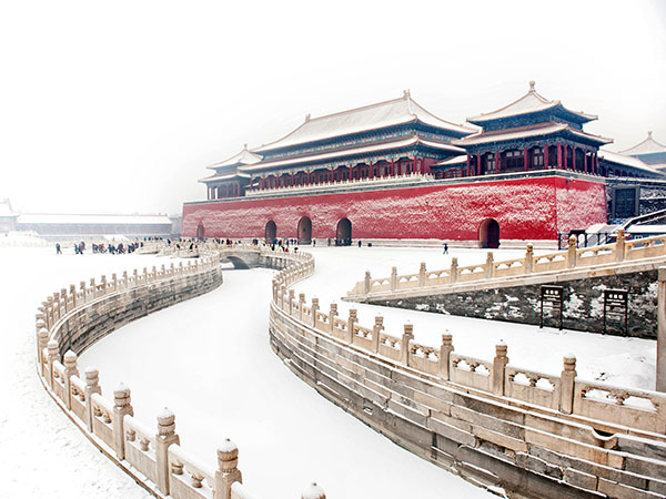 Forbidden City in winter