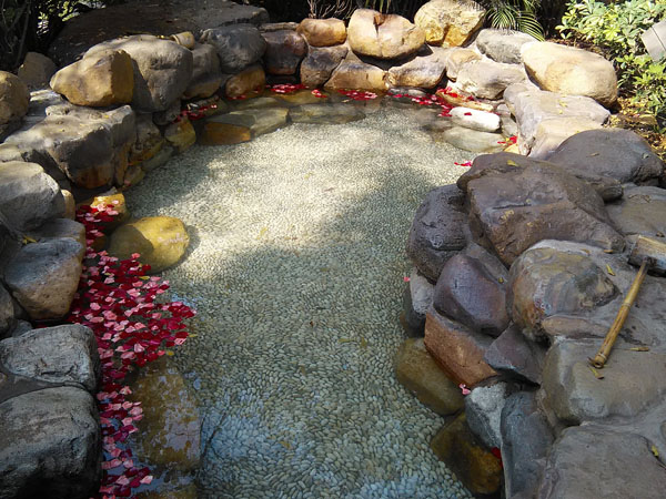 Relaxing at a Hot Spring Resort