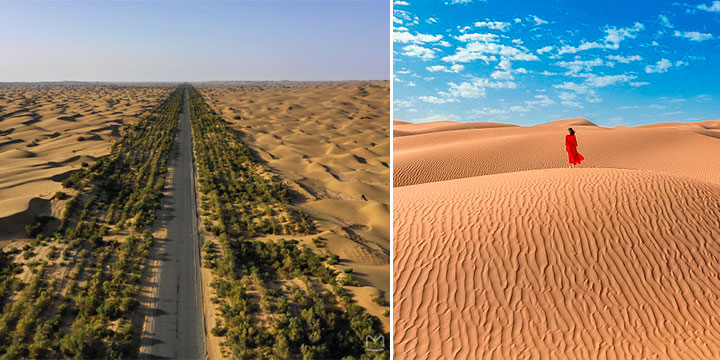 Taklamakan Desert Highway